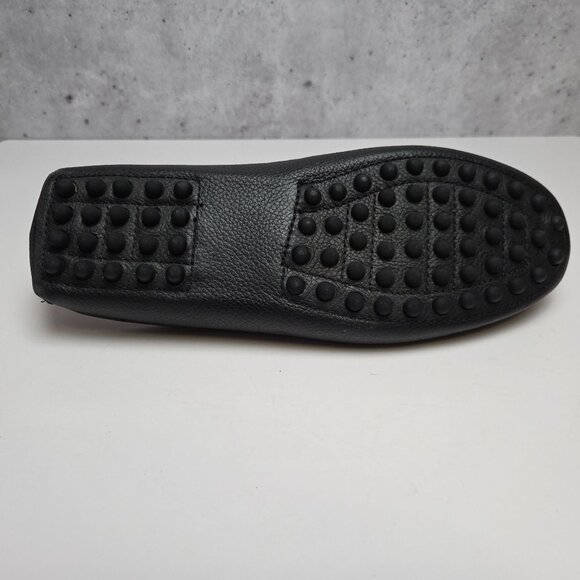 Mercanti Fiorentini Black Leather Mocc Loafers Driving Slippers Mens Size 9.5 - Picture 9 of 10